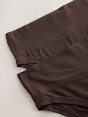 Chocolate Brown High Waist High Leg Ultimate Comfort Knickers 2 Pack - Image 5 of 5