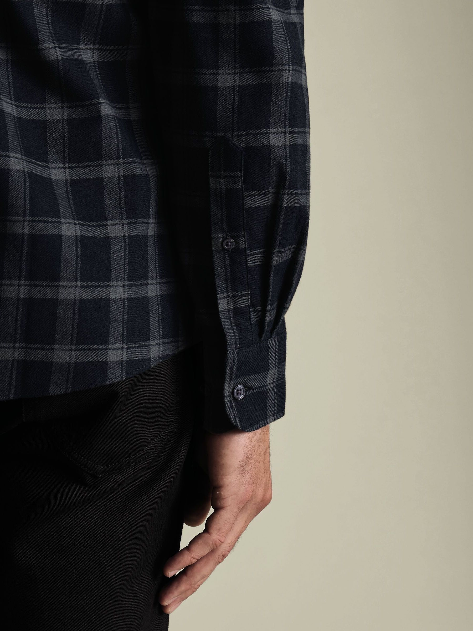 Buy Charles Tyrwhitt Blue Brushed Flannel Check Shirt from Next USA