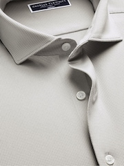 Charles Tyrwhitt Grey Performance Stretch Shirt - Image 3 of 5