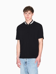 Armani Exchange Black Polo Shirt - Image 1 of 5