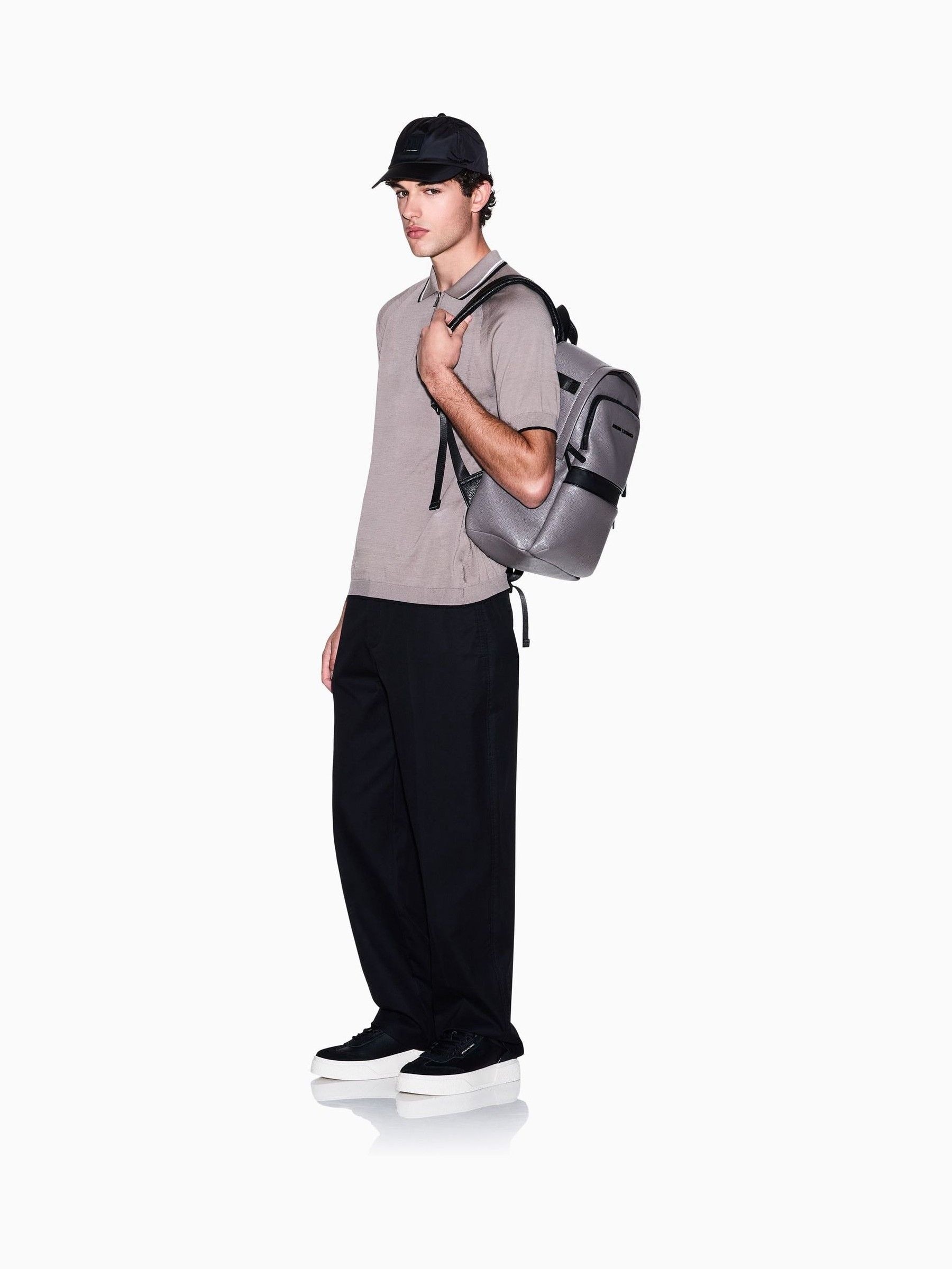 Buy Armani Exchange Brown Knit Brown Polo Shirt from Next USA