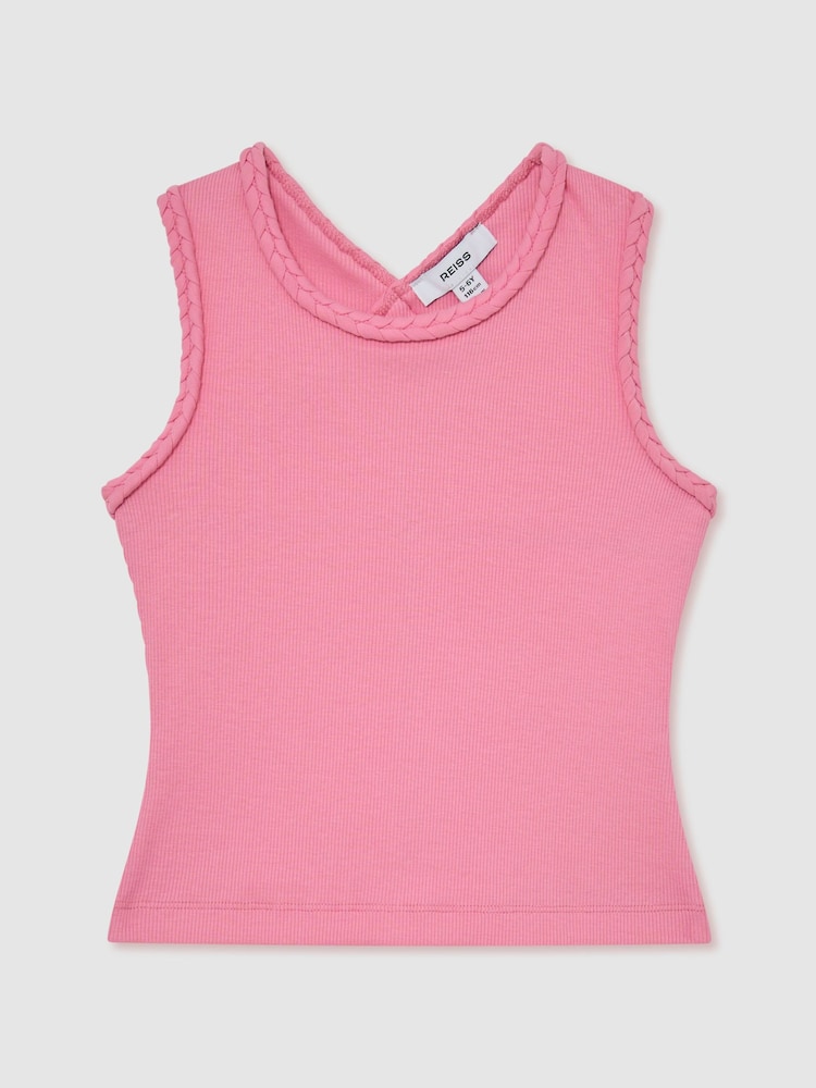 Reiss Bright Pink Veronica Vest - Image 1 of 3