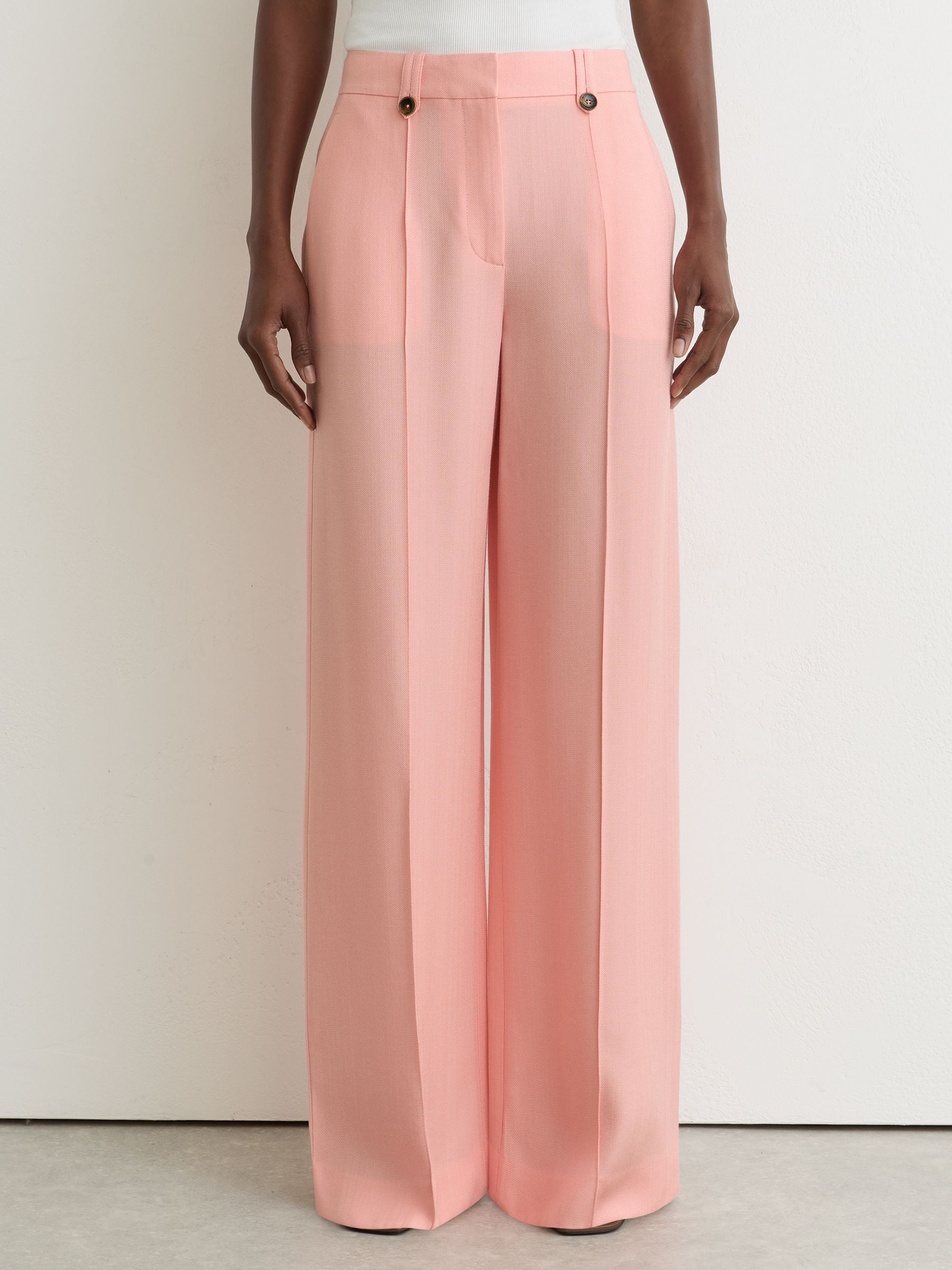 Buy Reiss Pink Magda Wide-Leg Suit Trousers from Next USA