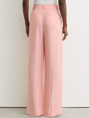 Reiss Pink Magda Wide-Leg Suit Trouser - Image 6 of 7