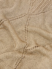 Reiss Gold Maia Textured-Knit Metallic Vest - Image 7 of 7