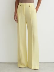 Reiss Yellow Magda Wide-Leg Suit Trousers - Image 3 of 8