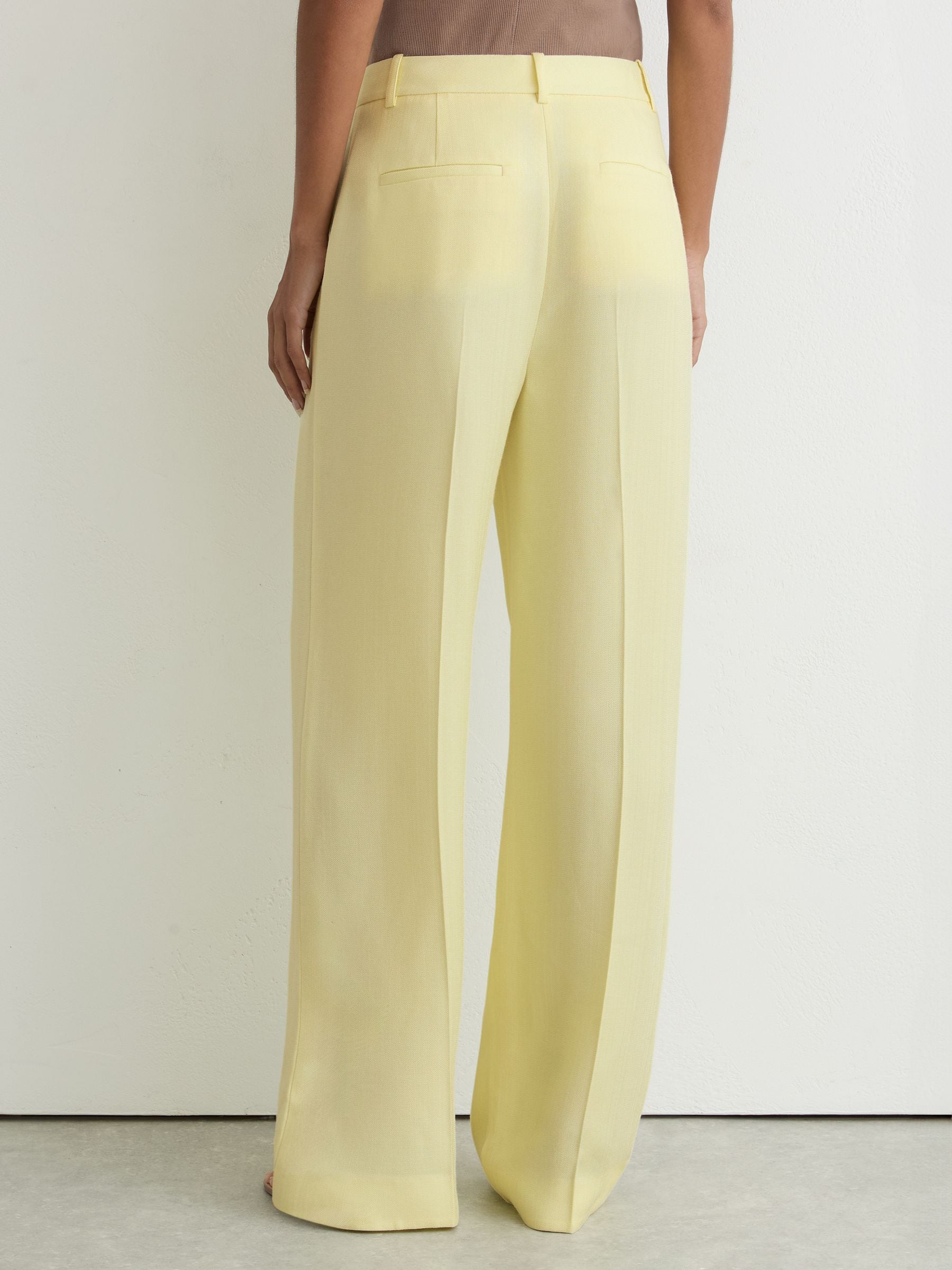 Buy Reiss Yellow Magda Wide-Leg Suit Trousers from Next USA