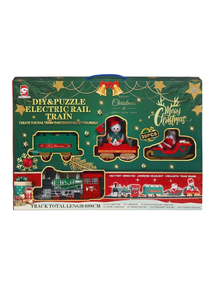 Premier Decorations Ltd 39pc Battery Operated Train Set with Sound - Image 1 of 1 Premier Decorations Ltd 39pc Battery Operated Train Set with Sound - Image 1 of 1