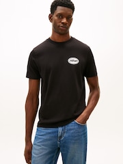 Tommy Hilfiger Black Back Graphic Relaxed T-Shirt - Image 1 of 5