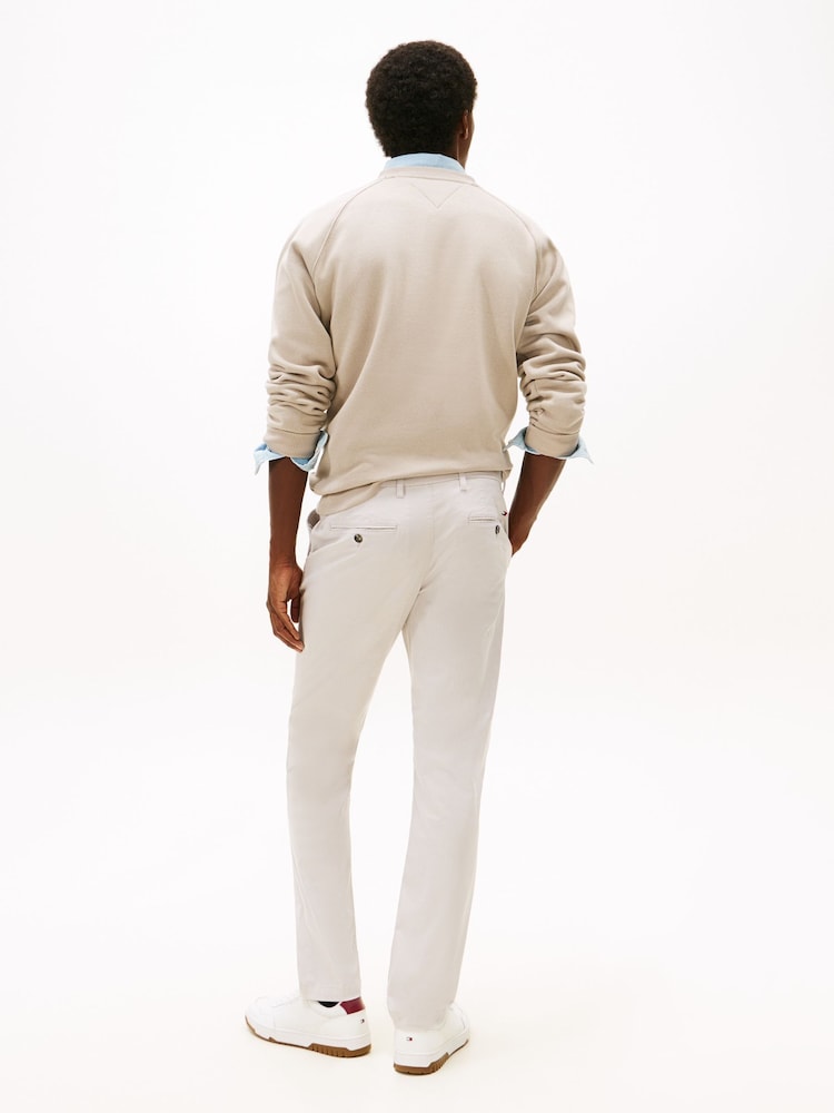 Tommy Hilfiger Grey Denton Textured Print Straight Leg Trousers - Image 2 of 5