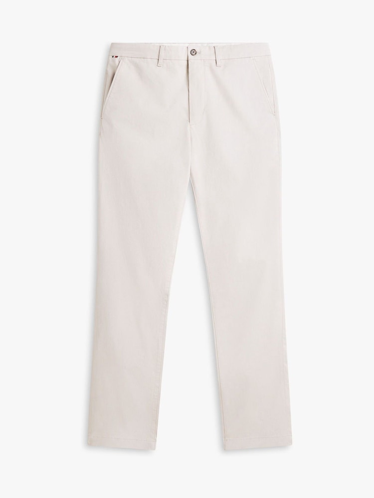 Tommy Hilfiger Grey Denton Textured Print Straight Leg Trousers - Image 5 of 5