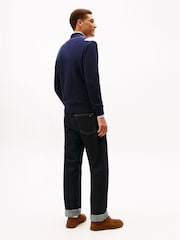 Tommy Hilfiger Blue Argyle Rugby Collar Jumper - Image 2 of 5