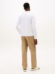 Blanco - Tommy Hilfiger Logo Jersey Long Sleeve T-Shirt - Imagen 3 de 5