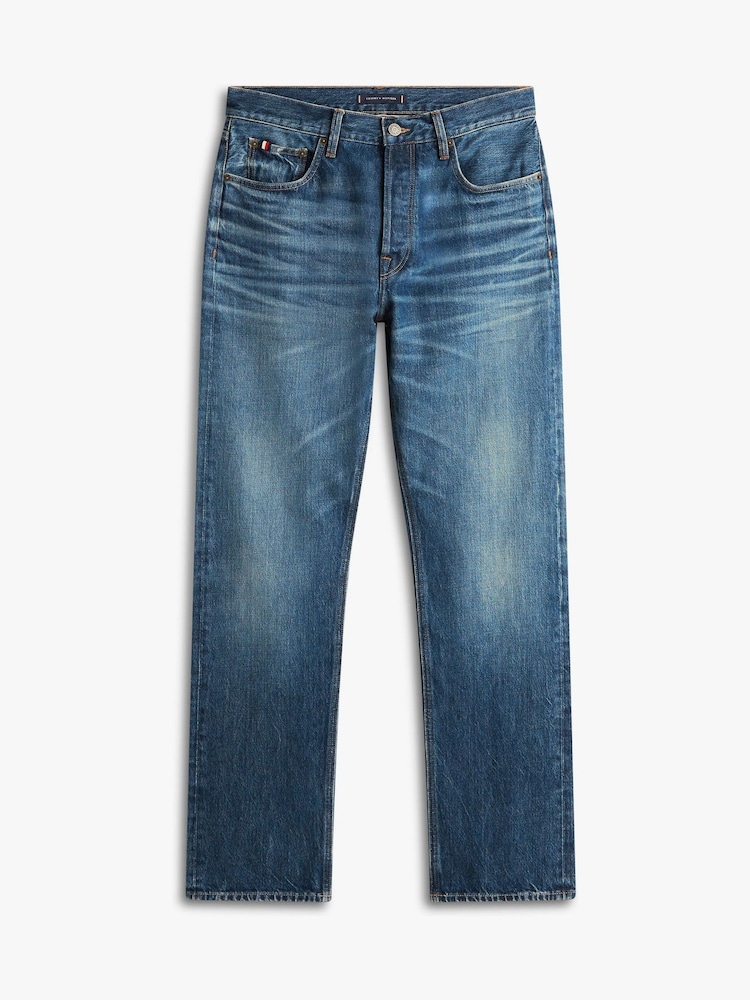 Tommy Hilfiger Whiskered Regular Straight Leg Jeans - Imagem 5 de 5