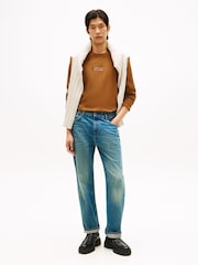 Marrón - Tommy Hilfiger Logo Jersey Long Sleeve T-Shirt - Imagen 2 de 5