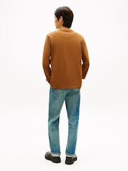 Marrón - Tommy Hilfiger Logo Jersey Long Sleeve T-Shirt - Imagen 3 de 5