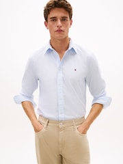 Tommy Hilfiger Blue Flex Regular Fit Stripe Shirt - Image 1 of 5