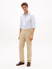 Tommy Hilfiger Blue Flex Regular Fit Stripe Shirt - Image 3 of 5