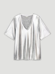 Hush Silver Reece Metallic Sub T-Shirt - Image 6 of 6