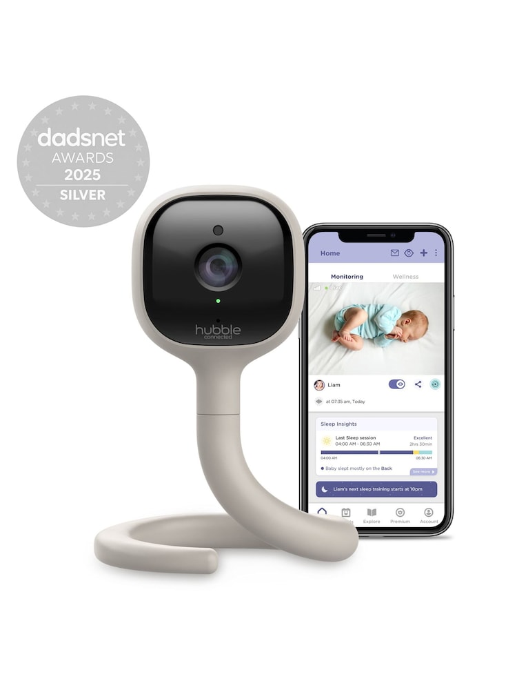Hubble White Go AI Smart Cam Baby Monitor - Image 2 of 11