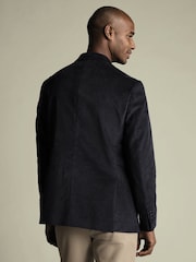 Charles Tyrwhitt Blue Corduroy Slim Fit Jacket - Image 4 of 5