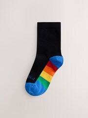 Crno - Little Bird by Jools Oliver Povratak u školu Bright Rainbov Sole Crew Čarape 5 Pack - Slika 2 od 5