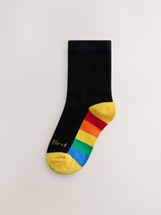 Crno - Little Bird by Jools Oliver Povratak u školu Bright Rainbov Sole Crew Čarape 5 Pack - Slika 4 od 5