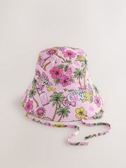 Impression tropicale rose - Cherry Coke Licensed Bucket Hat - Image 4 de 7