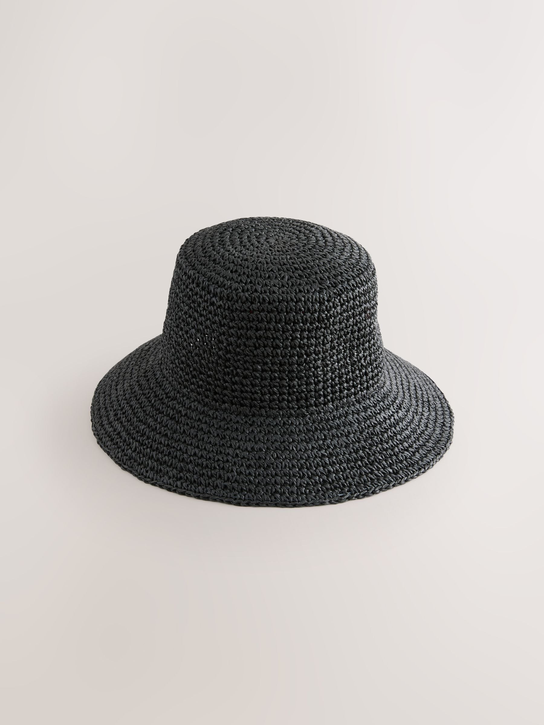 Buy Black Woven Bucket Hat from the Next UK online shop