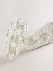 Silver/White Glitter Standard Fit (F) Touch Fastening Trainers - Image 5 of 5