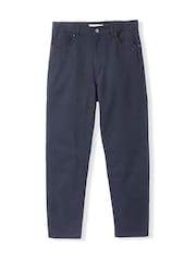 Celtic & Co Blue Stretch Twill Slim Leg Trousers - Image 6 of 7
