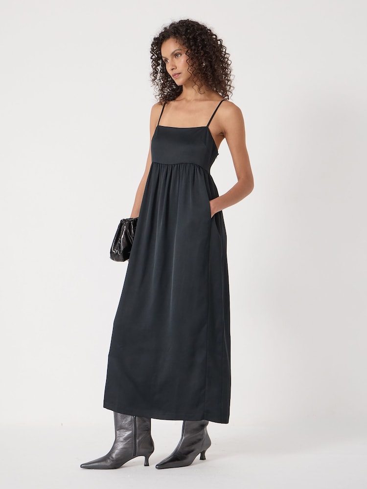 Hush Satin Midi Dress - صورة 2 من 7