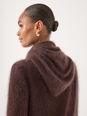Hush Brown Brushed Cashmere Triange Scarf - Image 3 of 3