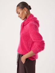 Hush Pink Brushed Cashmere Triange Scarf - Image 2 of 3