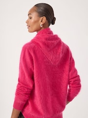 Hush Pink Brushed Cashmere Triange Scarf - Image 3 of 3