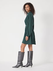 Hush Green Ruffled Long Sleeve Mini Dress - Image 2 of 5