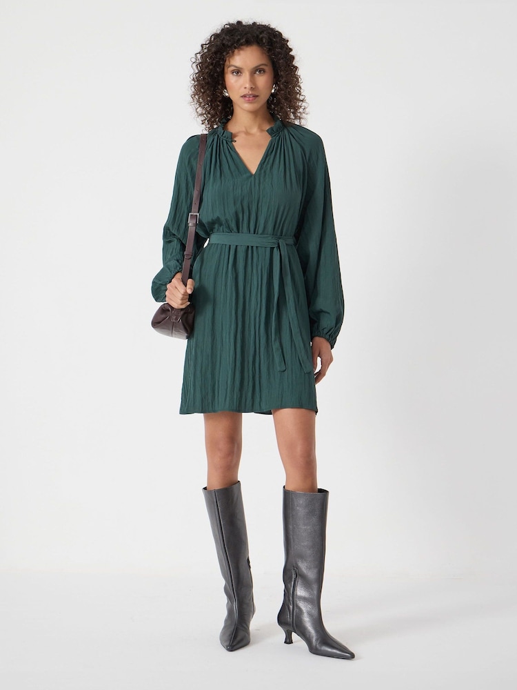 hush green dress Hush Green Floral Short Sleeve Midi Dress main image 0