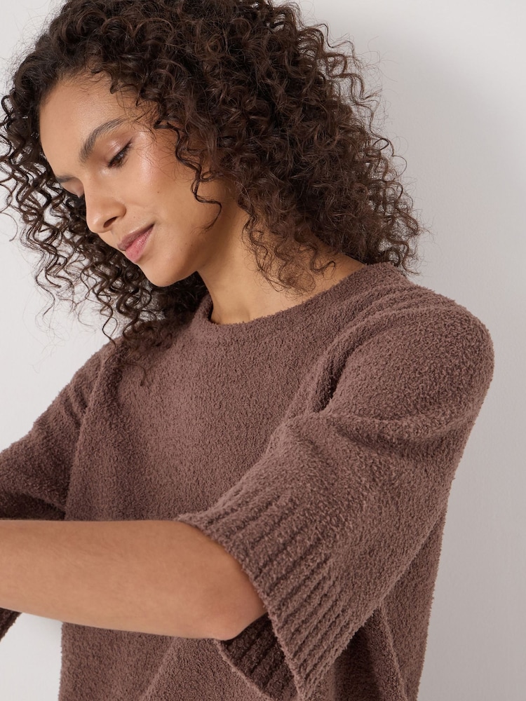 Hush Brown Supersoft Lux Short Sleeve Top - Image 5 of 5 Hush Brown Supersoft Lux Short Sleeve Top - Image 5 of 5