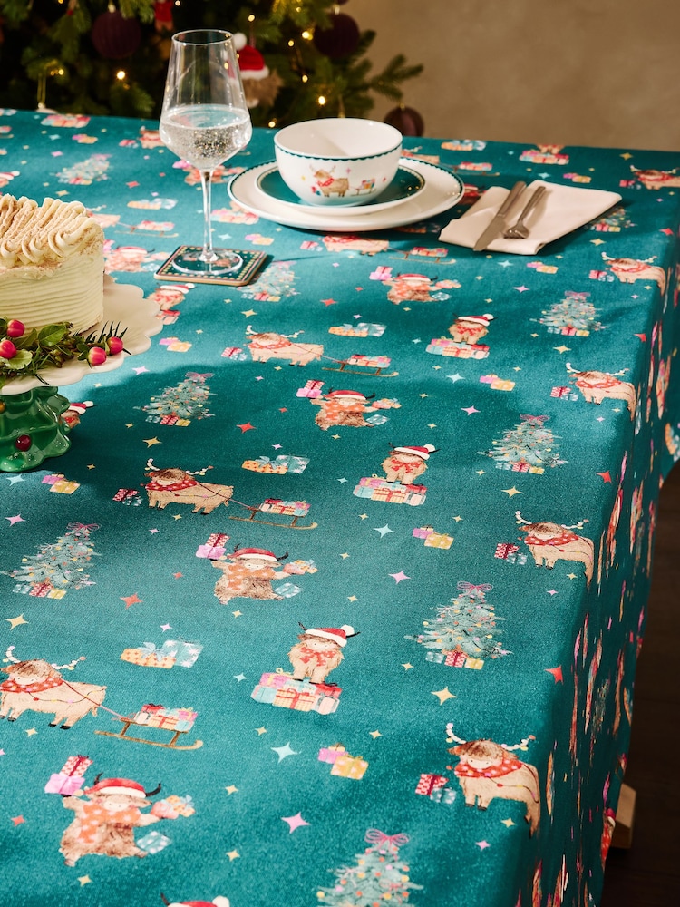Christmas Hamish Wipe Clean Table Cloth - Slika 2 od 3 Christmas Hamish Wipe Clean Table Cloth - Slika 2 od 3