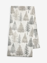Grey Cosy Scandi Christmas Tree Wipe Clean Table Cloth - Image 3 of 3