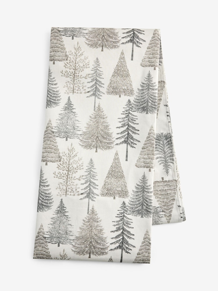Grey Cosy Scandi Christmas Tree Wipe Clean Table Cloth - Image 3 of 3 Grey Cosy Scandi Christmas Tree Wipe Clean Table Cloth - Image 3 of 3