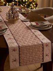Natural Christmas Gingerbread Table Runner - Image 1 of 4