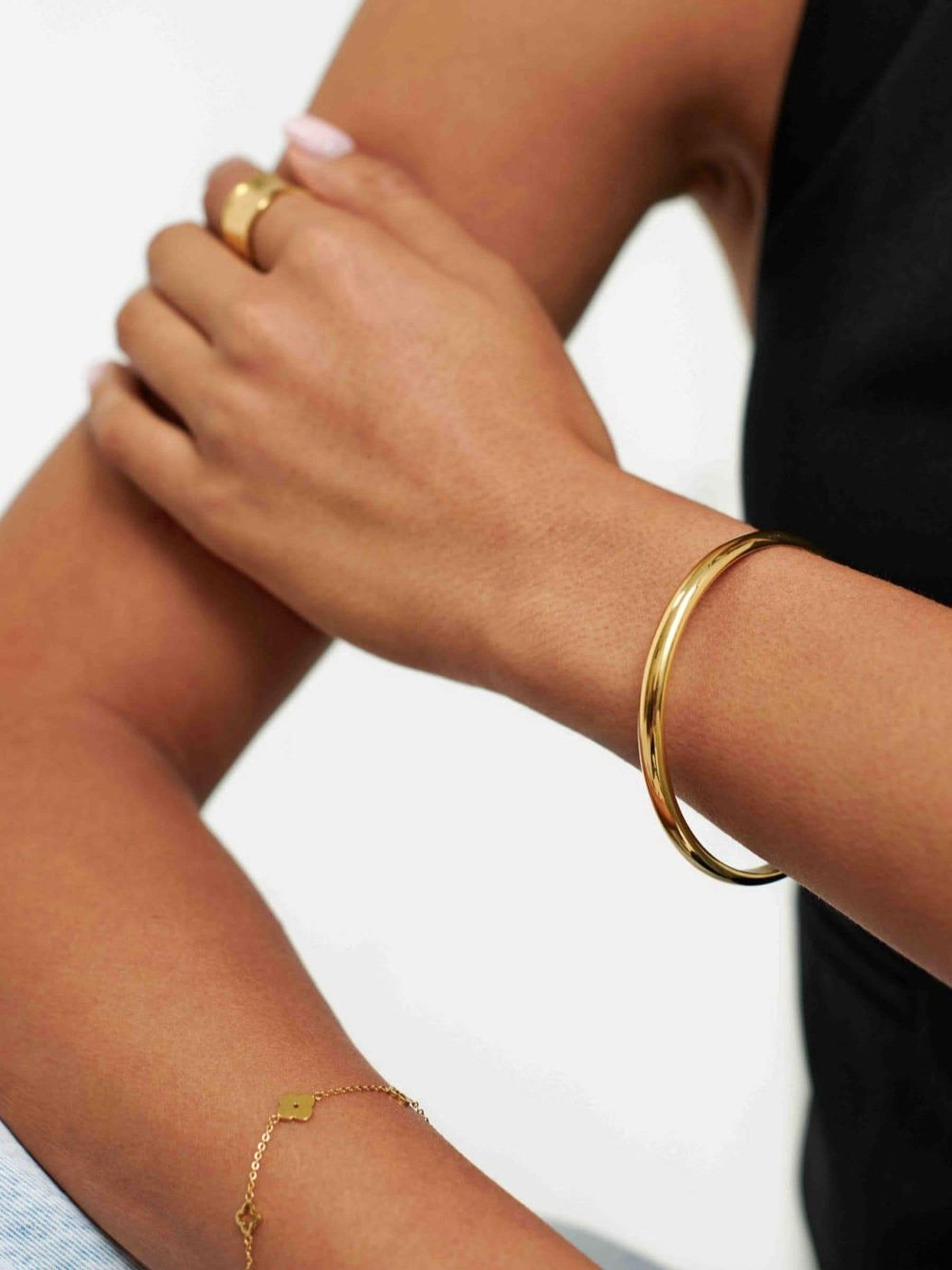 Buy D.Louise Gold Tone Waterproof Classic Chunky Bangle from Next