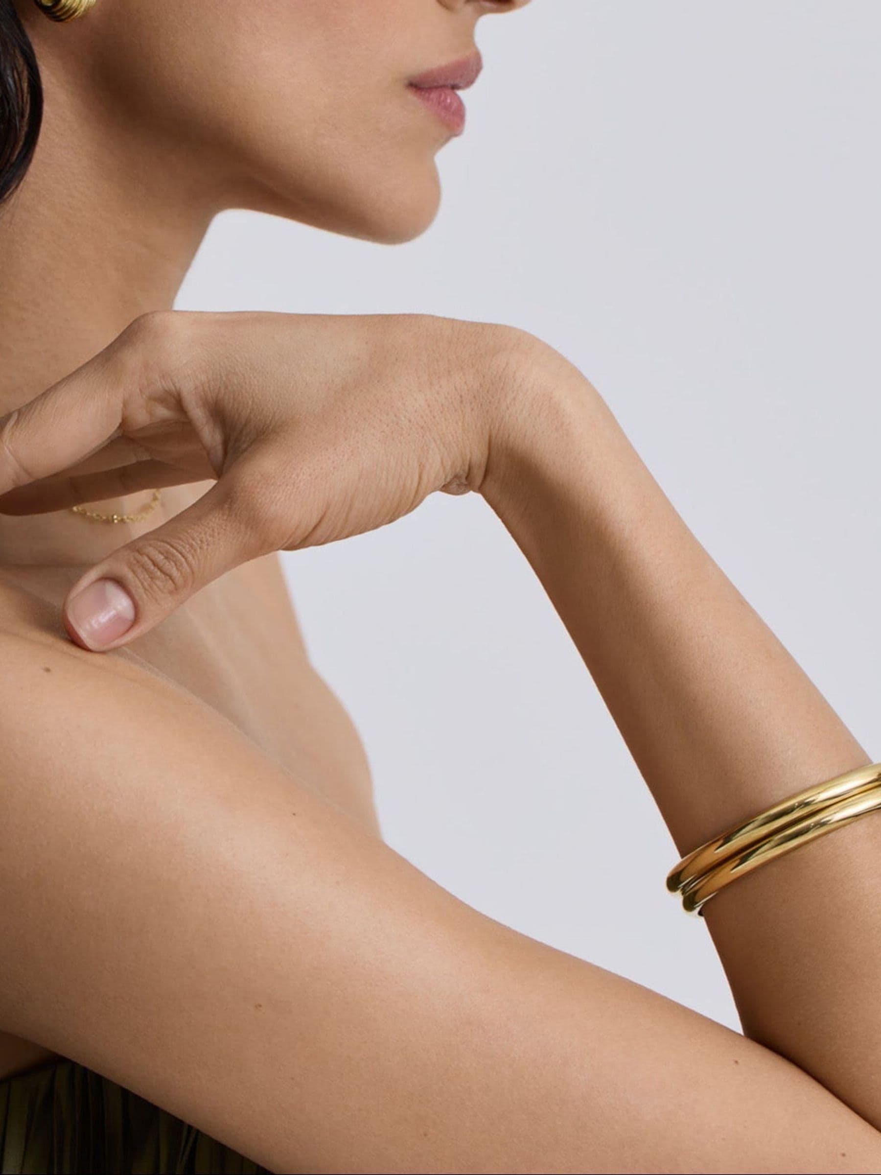 Buy D.Louise Gold Tone Waterproof Classic Chunky Bangle from Next