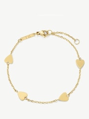 D.Louise Gold Tone Waterproof Multi Heart Bracelet - Image 2 of 5