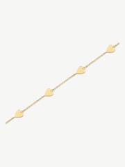 D.Louise Gold Tone Waterproof Multi Heart Bracelet - Image 3 of 5