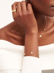 D.Louise Gold Tone Waterproof Multi Heart Bracelet - Image 5 of 5