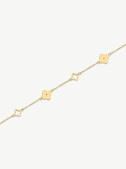 D.Louise Gold Tone Waterproof Multi Clover Bracelet - Image 3 of 5