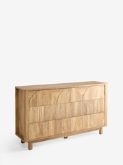Natural Arches Mango Effect Wide 6 Drawer Chest of Drawers - Image 10 of 11