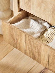 Natural Arches Mango Effect Wide 6 Drawer Chest of Drawers - Image 6 of 11